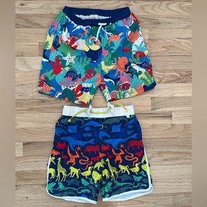Mini Boden swim shorts, two pairs. Size 9-10.
